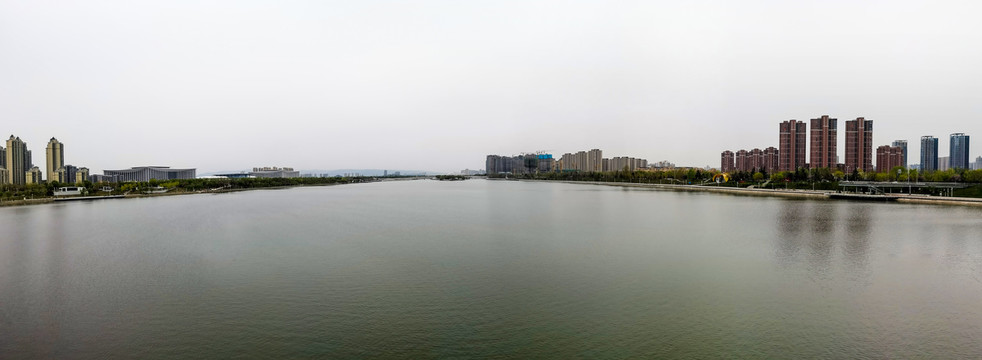 西浐灞生态区灞河景色全景大图