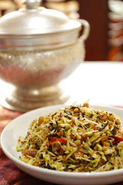 缅甸美食发酵茶叶沙拉
