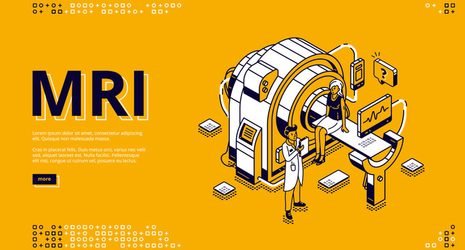 黄色医疗核磁共振网站封面