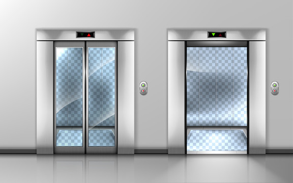 透明门板电梯元素