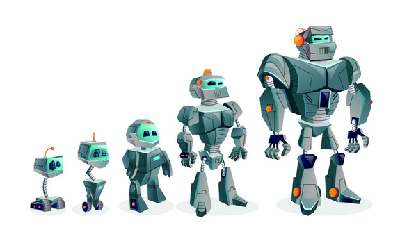 绿色机器人进化插图