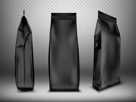 黑色铝箔氮气包装袋元素