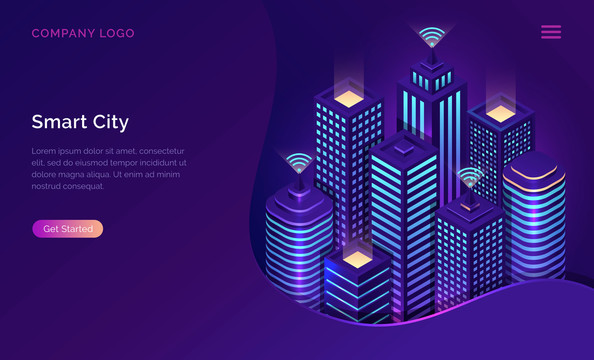 科技智能城市网站封面