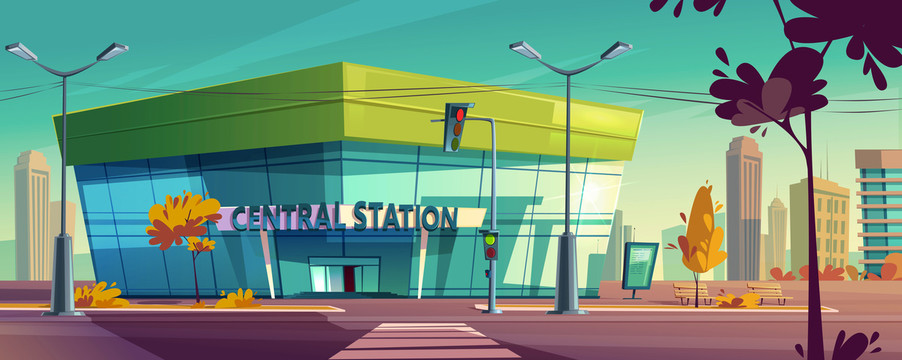 绿色玻璃中央车站插图
