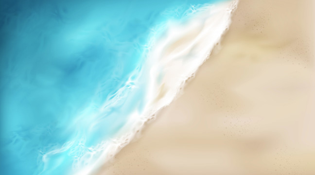 淡蓝色海洋沙滩插图