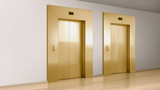 金色贵气电梯