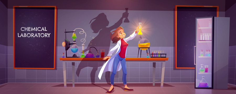化学实验室 女发明家插图