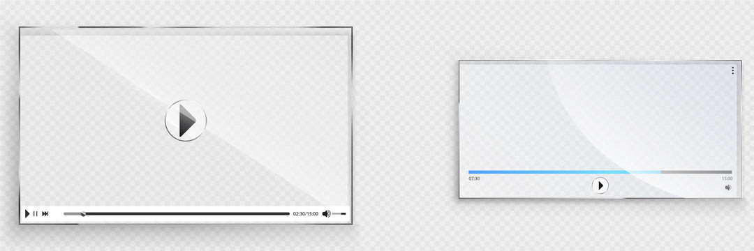 透明屏幕视频视窗元素