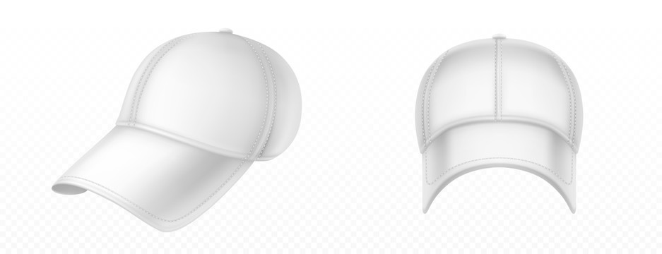 白色棒球帽元素