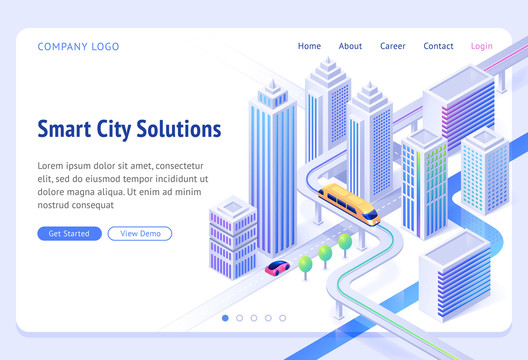 智能城市策划网站封面