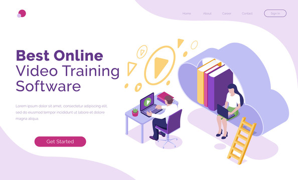 线上教育训练软件网站封面