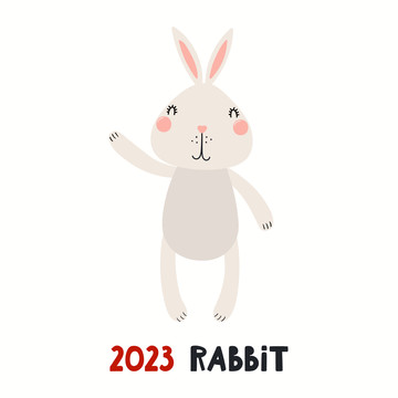 中国十二生肖兔年插图
