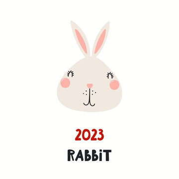 可爱十二生肖兔子插图