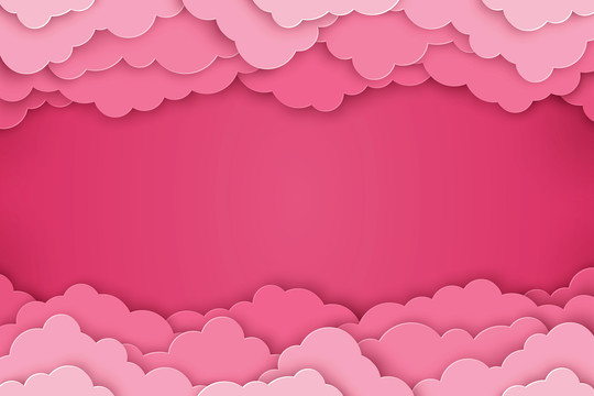桃红色云海背景