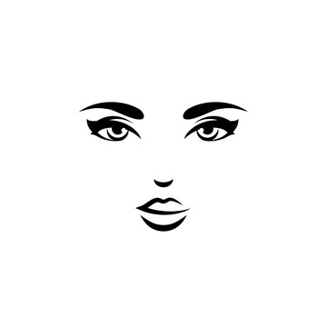 魅惑女孩脸部轮廓logo插图