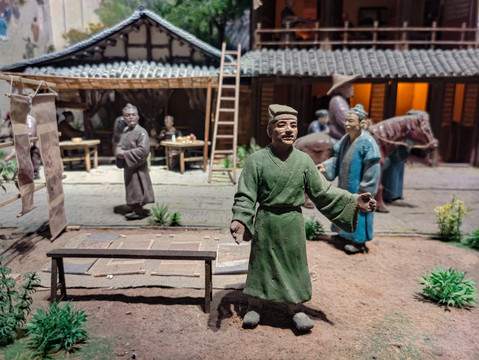 成都博物馆里的微缩景像