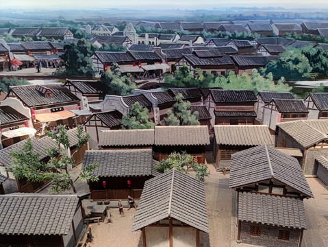 成都博物馆老成都微缩景象