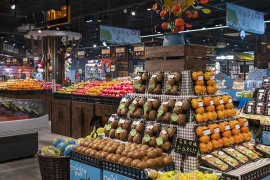 大型超市水果专卖区