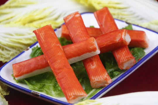 蟹棒火锅涮菜菜品