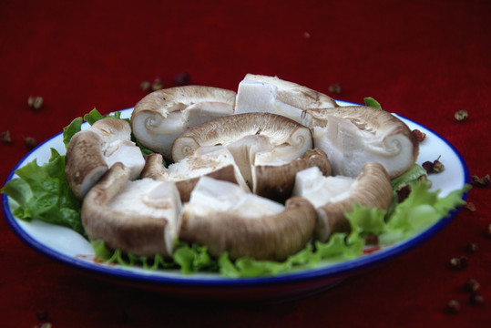 香菇火锅涮菜菜品