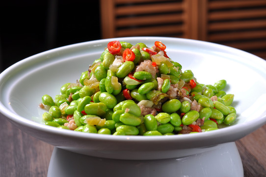 肉末青豆青豆炒肉沫