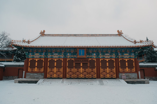 北海公园雪景