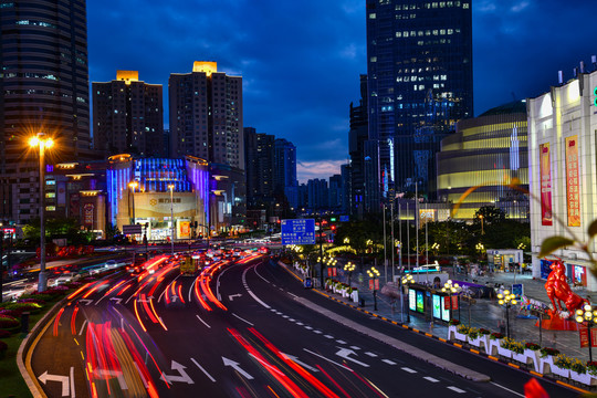 上海徐家汇夜景
