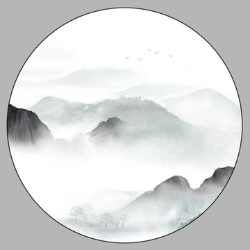 空灵山水画