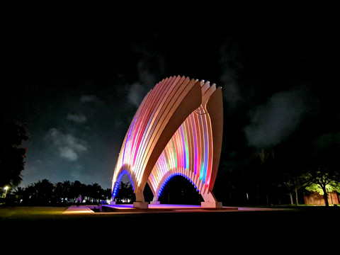 红树林酒店夜景