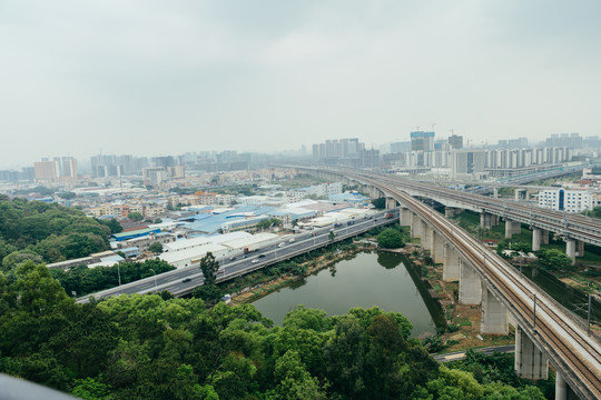 三山森林公园脚下的风景