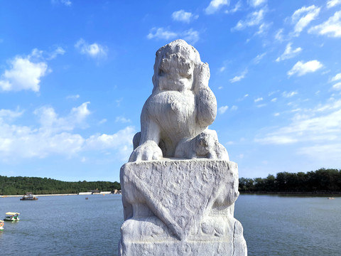 颐和园石狮子建筑雕刻