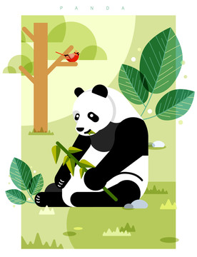 绿色环保动物保护之熊猫