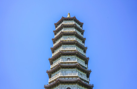 天津宁园古建宝塔高清大图