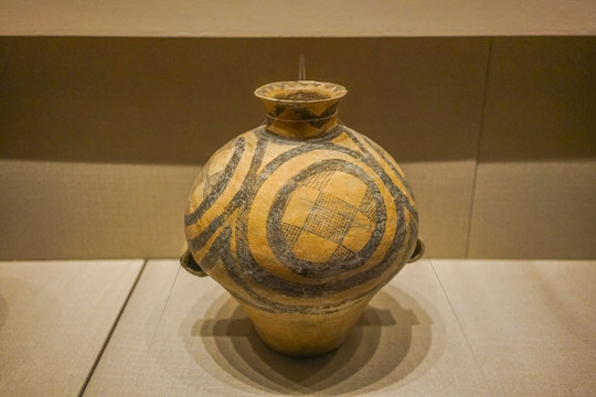 马家窑彩陶罐古代陶罐古陶器