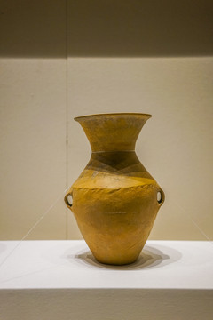 齐家文化双耳红陶罐古代陶罐
