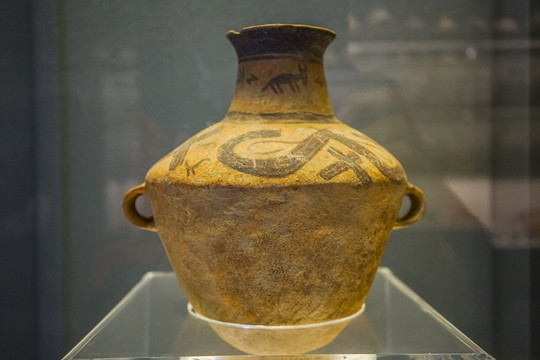 辛店文化彩陶罐古代陶罐