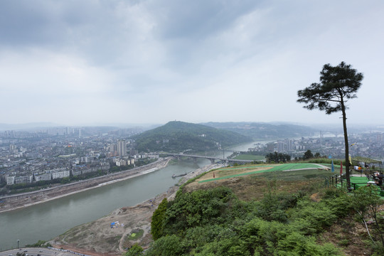 岷江桥梁城市建筑