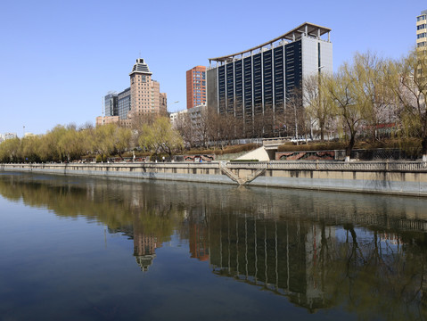 北京城市风光凉水河