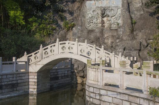 中式园林石桥