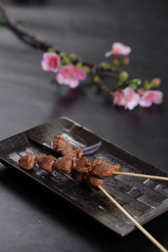 烤鸡胗串
