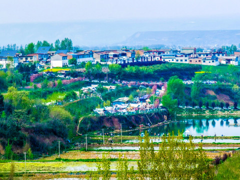 秦岭山下风景摄影