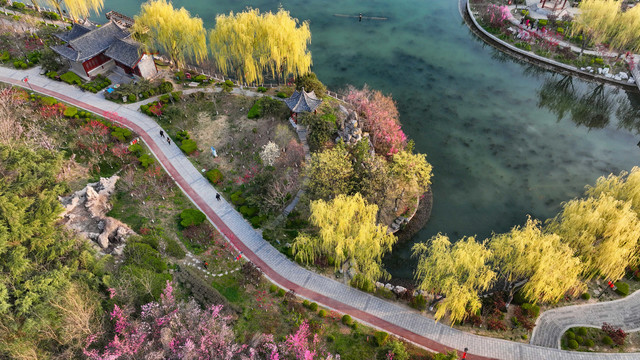 山东青州南阳河景区生态美景