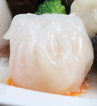 蒸水晶虾饺
