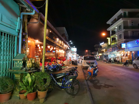 老挝万荣夜景