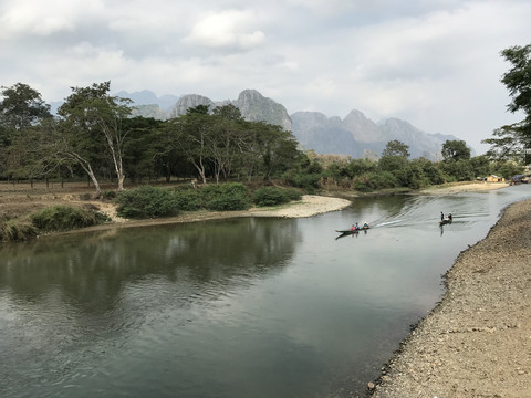 老挝万荣南松河