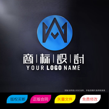 MA字母LOGO标志