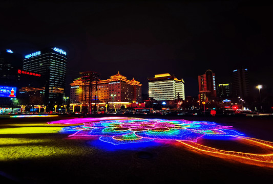 西安永宁门广场夜景