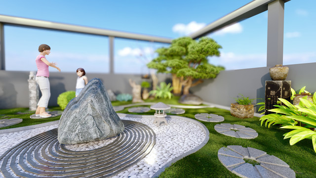 办公屋顶花园景观设计方案