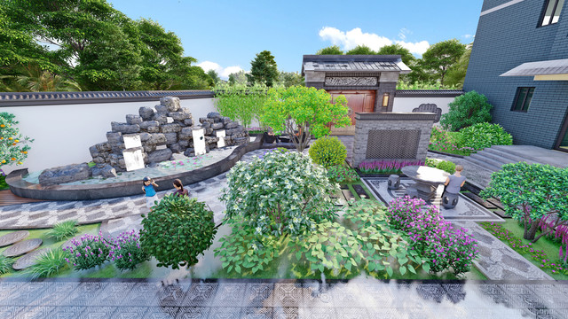 中式庭院花园景观设计方案