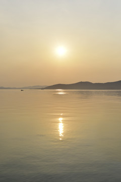 太湖的黄昏美景